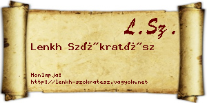 Lenkh Szókratész névjegykártya